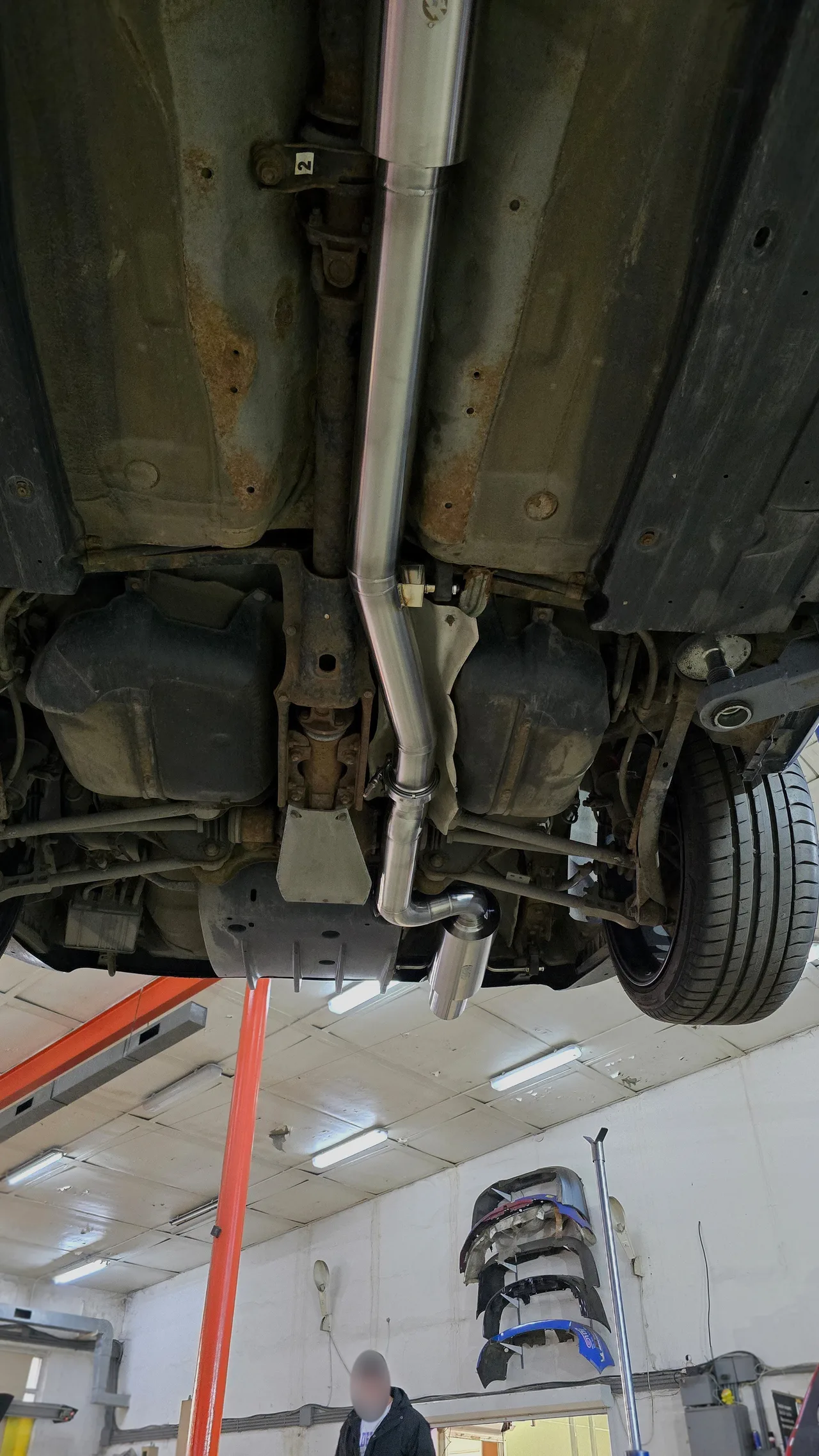 Приёмная труба (даунпайп) и полный выхлоп — Subaru Impreza WRX STI · 2005–2007 · GDB. Фото 20