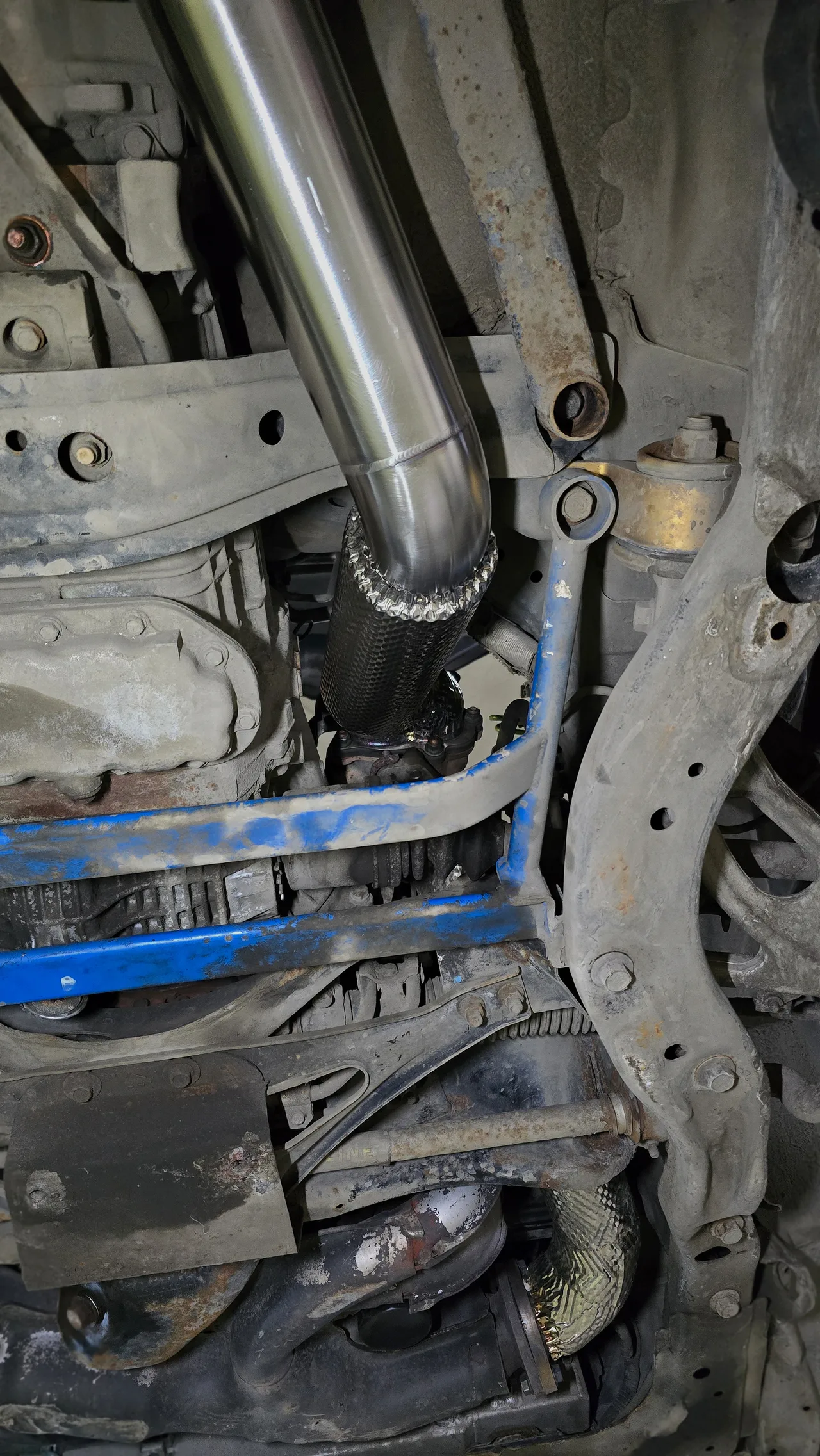 Изготовление полного выхлопа — Subaru Impreza WRX STI · 2005–2007 · GD. Фото 10