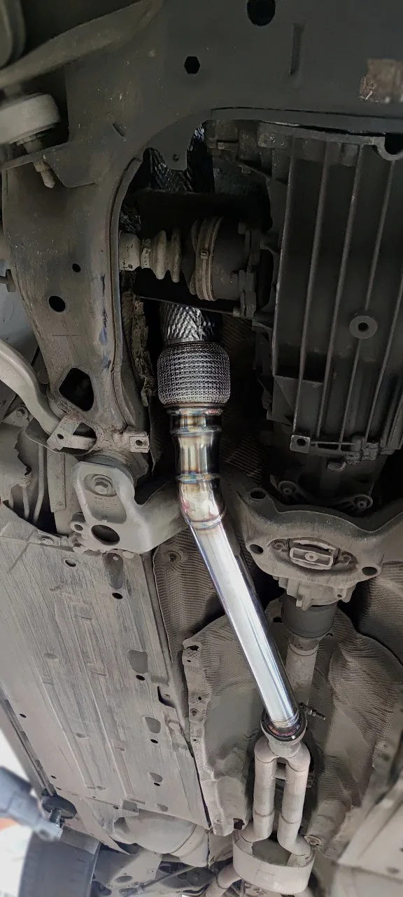 Изготовление приёмной трубы — Audi A4 · B7 (8E). Фото 3
