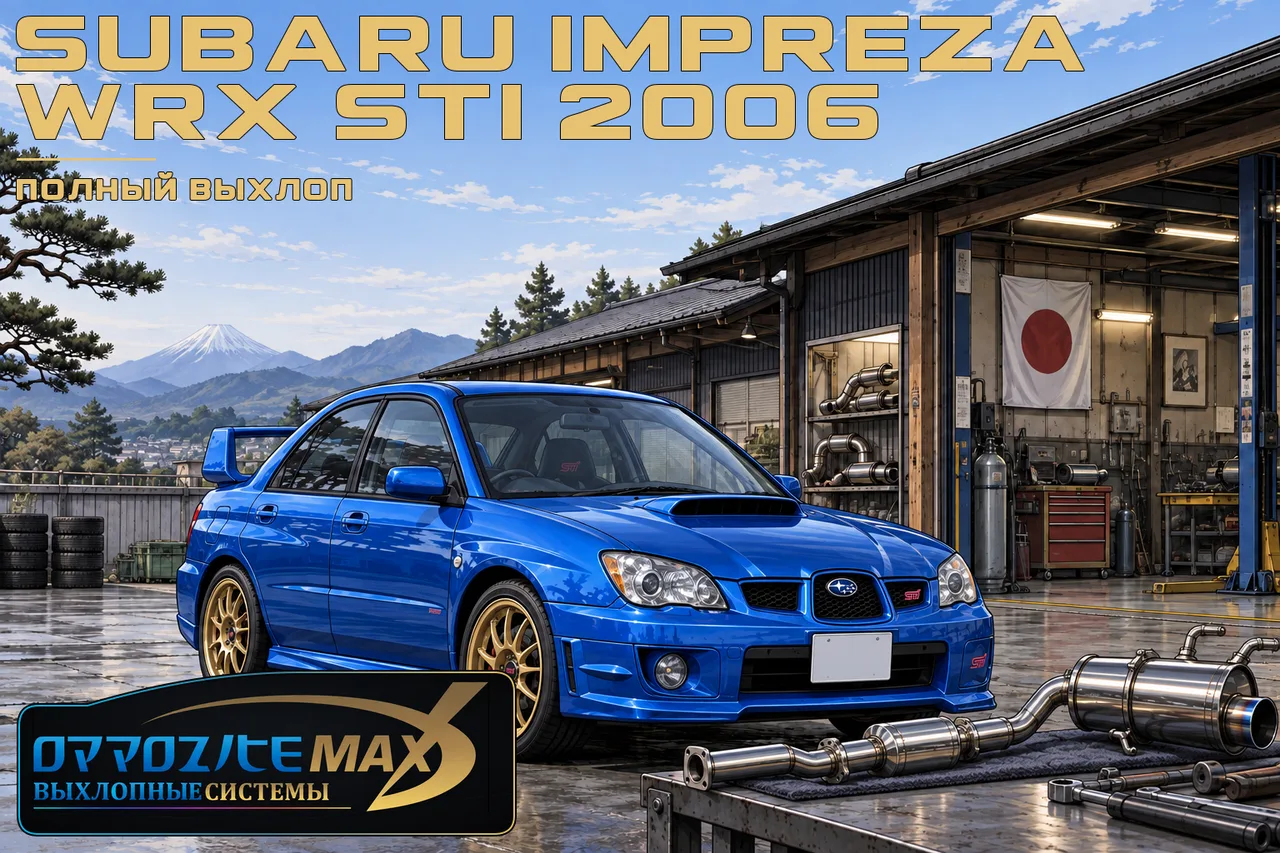Изготовление полного выхлопа — Subaru Impreza WRX STI · 2005–2007 · GD. Фото 1