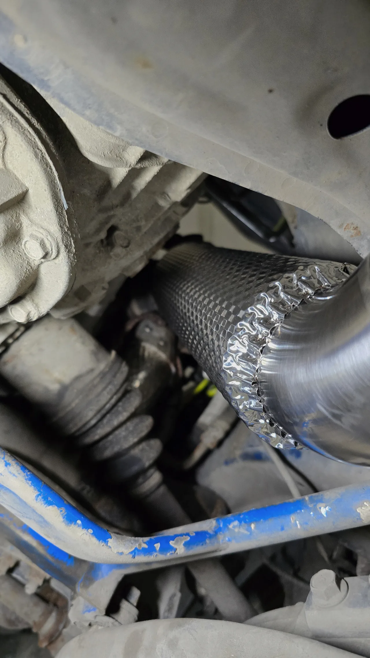 Изготовление полного выхлопа — Subaru Impreza WRX STI · 2005–2007 · GD. Фото 11