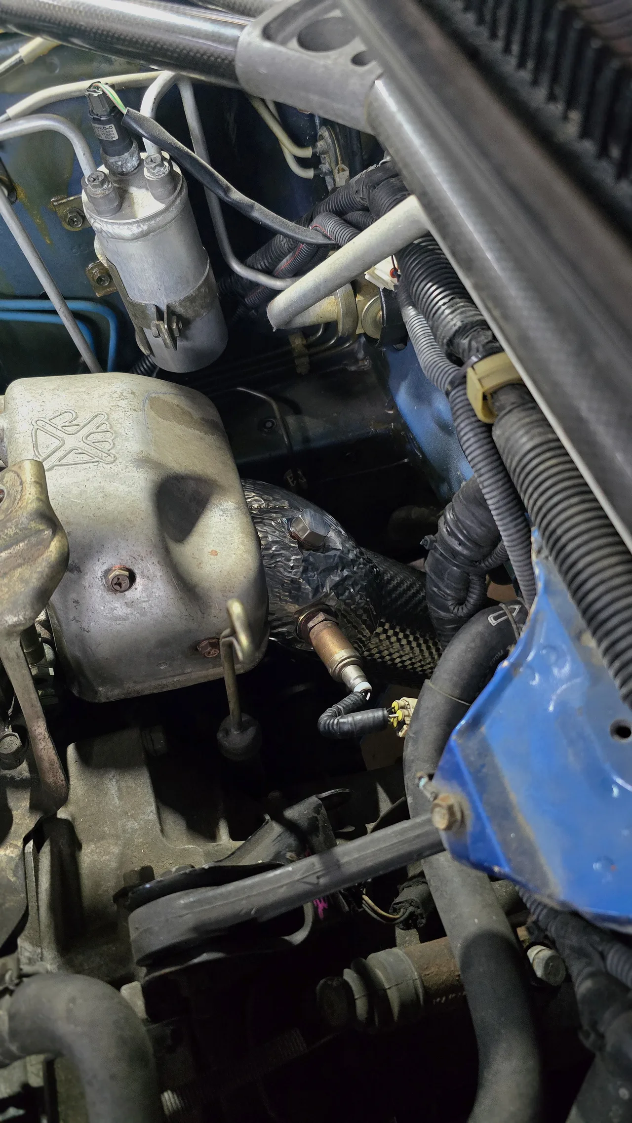 Приёмная труба (даунпайп) и средняя часть с резонатором — Subaru Impreza WRX STI · 1998–2000 · GC8. Фото 2
