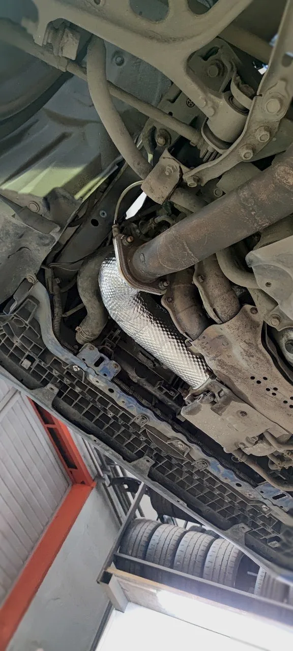 Приёмная труба и термоизоляция Heatshield — Subaru WRX · VA. Фото 4