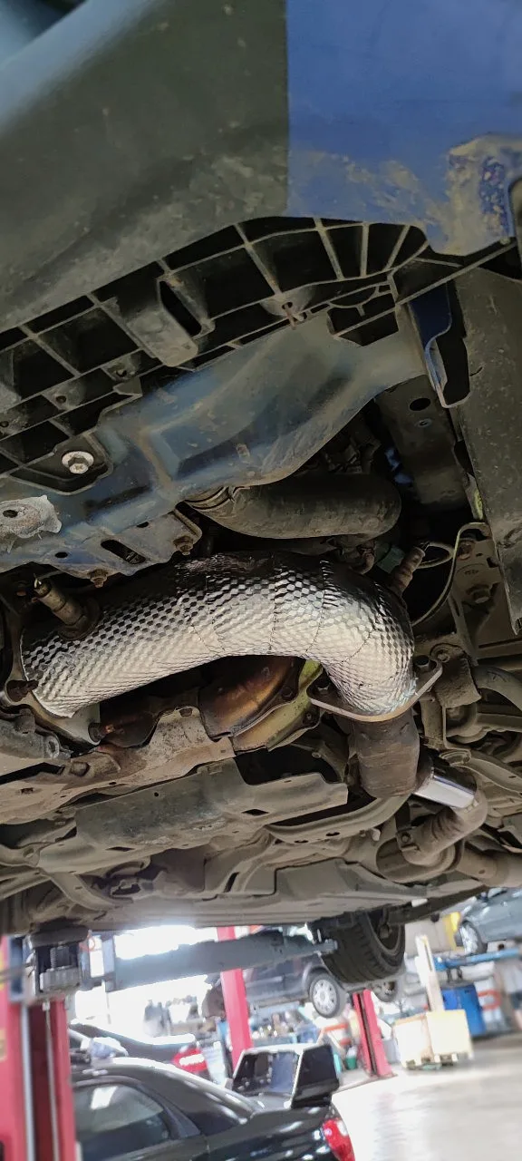 Приёмная труба и термоизоляция Heatshield — Subaru WRX · VA. Фото 7