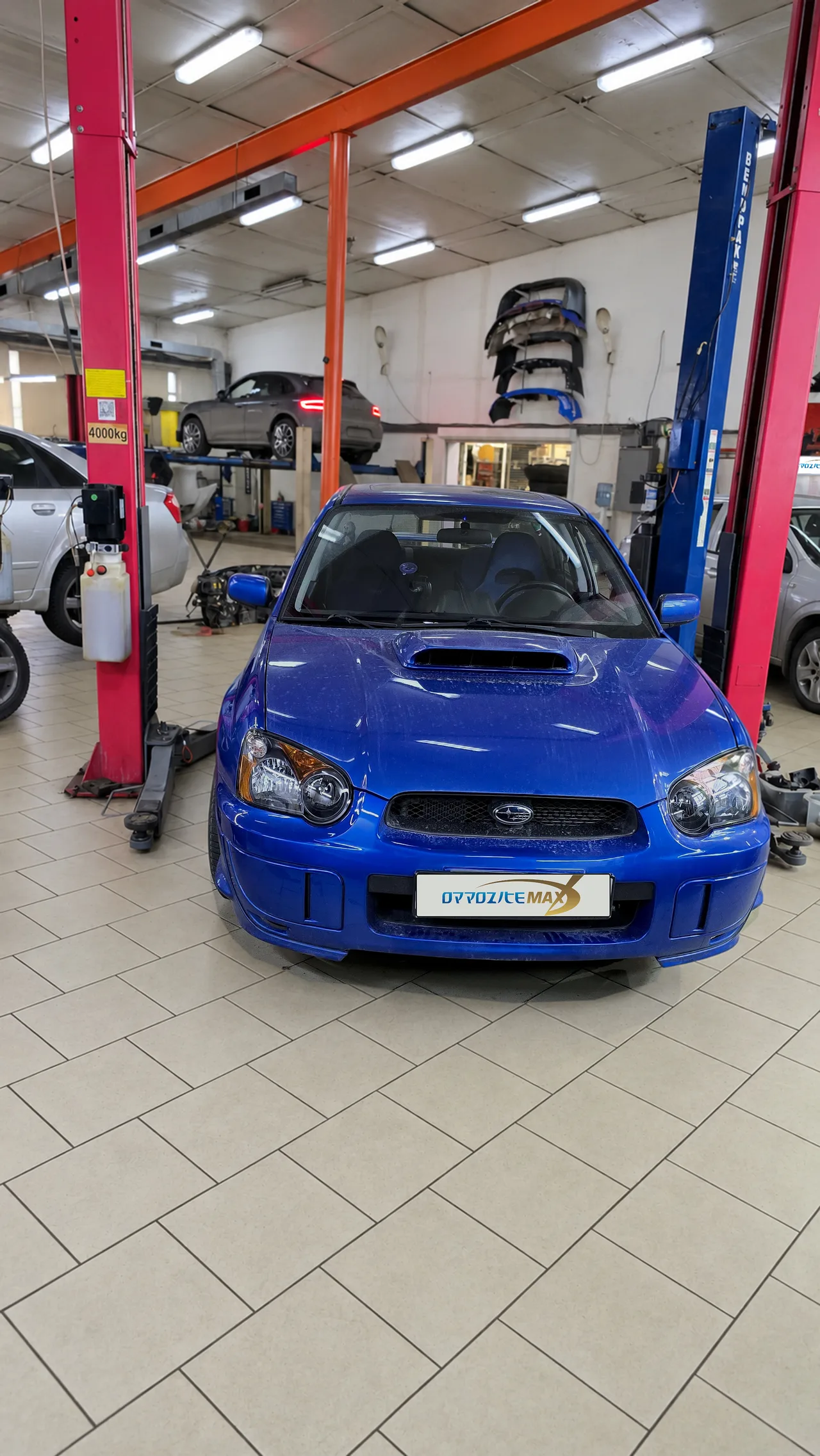 Приёмная труба (даунпайп), спорткат, термоизоляция и средняя часть — Subaru Impreza WRX STI · 2003–2005 · GD. Фото 14