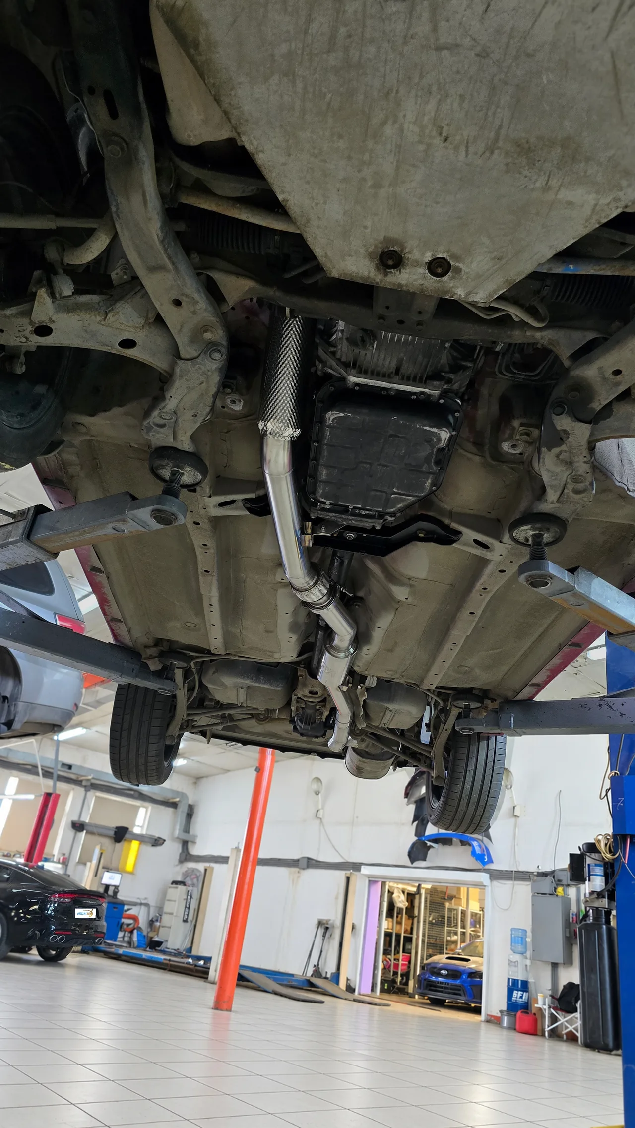 Изготовление приёмной трубы (даунпайпа) и катбэка — Subaru Forester · 2008–2013 · SH. Фото 2