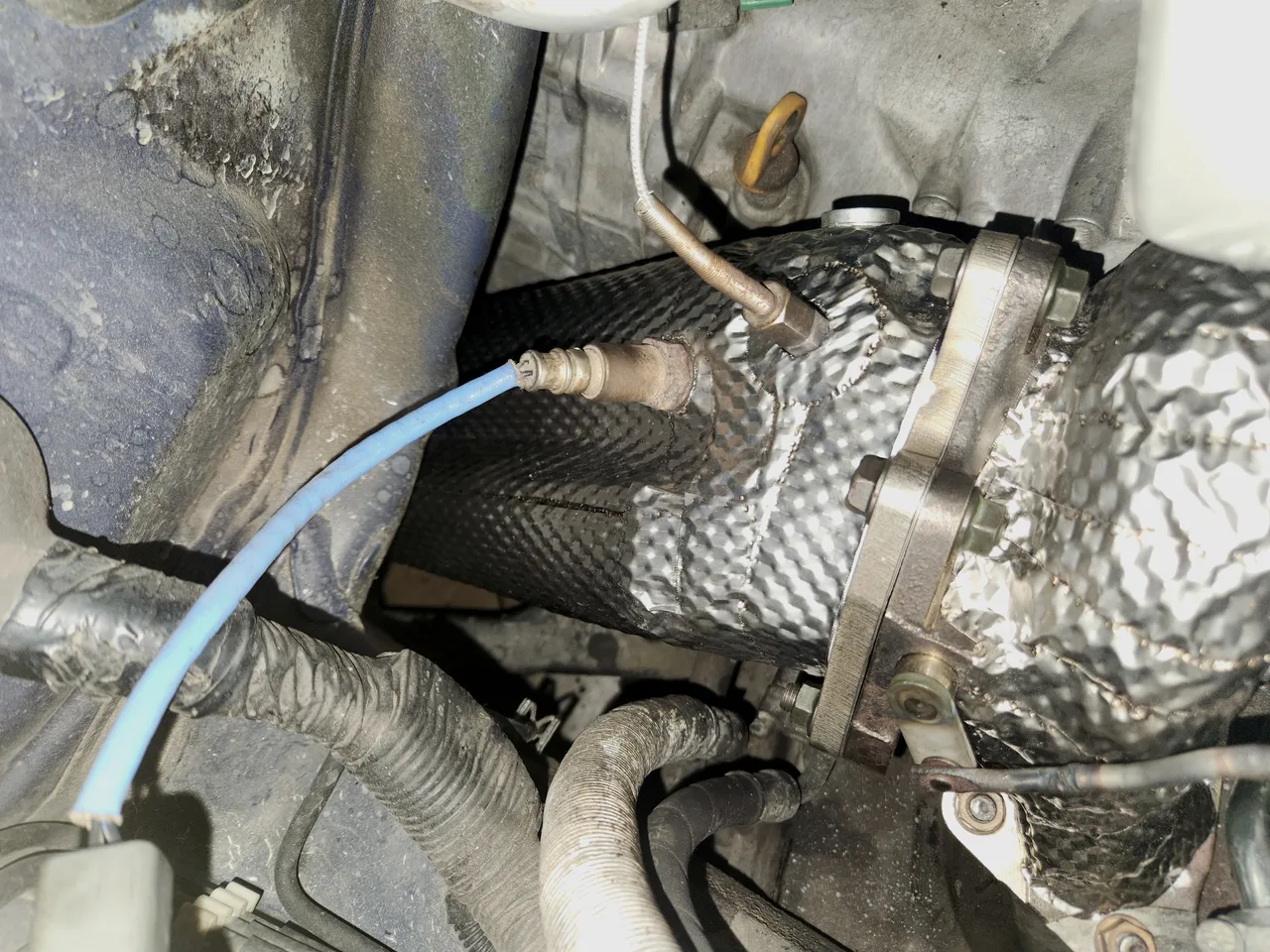 Приёмная труба (даунпайп), интеркулер Process West и Heatshield — Subaru Forester · 2008–2013 · SH · S-edition · VF49. Фото 10