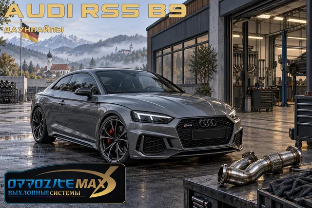 Изготовление приёмных труб (даунпайп) — Audi RS 5 · B9