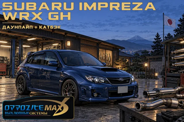 Приёмная труба (даунпайп) и катбэк — Subaru Impreza · 2007–2011 · GH · WRX