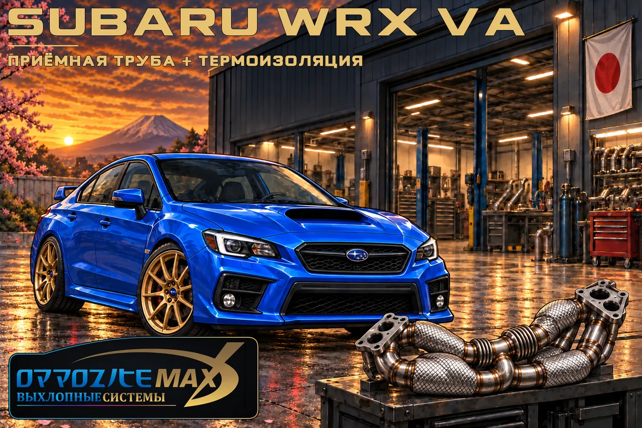 Приёмная труба и термоизоляция Heatshield — Subaru WRX · VA. Фото 1