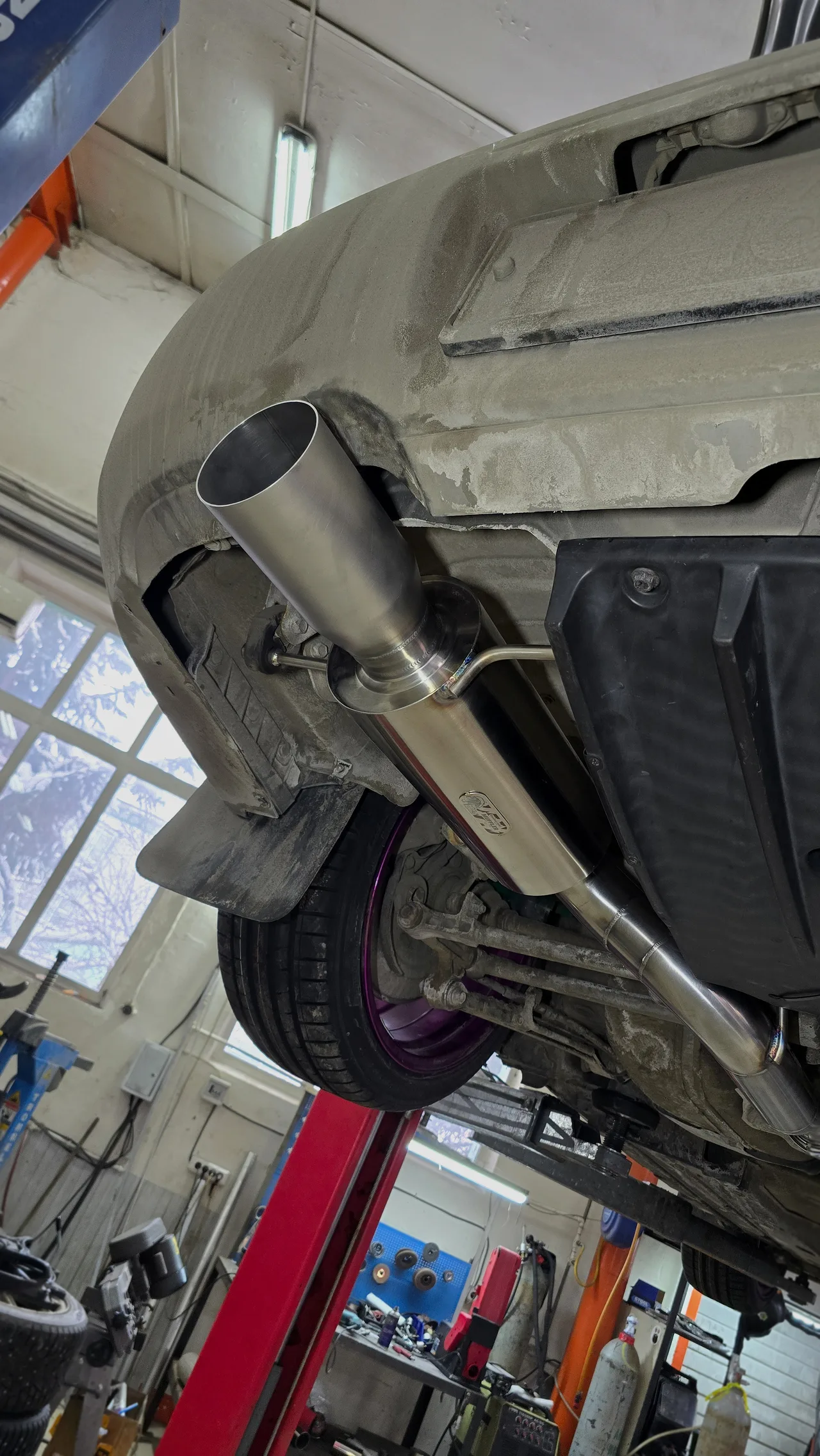 Выхлоп, аппайп и внешний вестгейт — Subaru Impreza WRX STI · 2003–2005 · GD. Фото 18