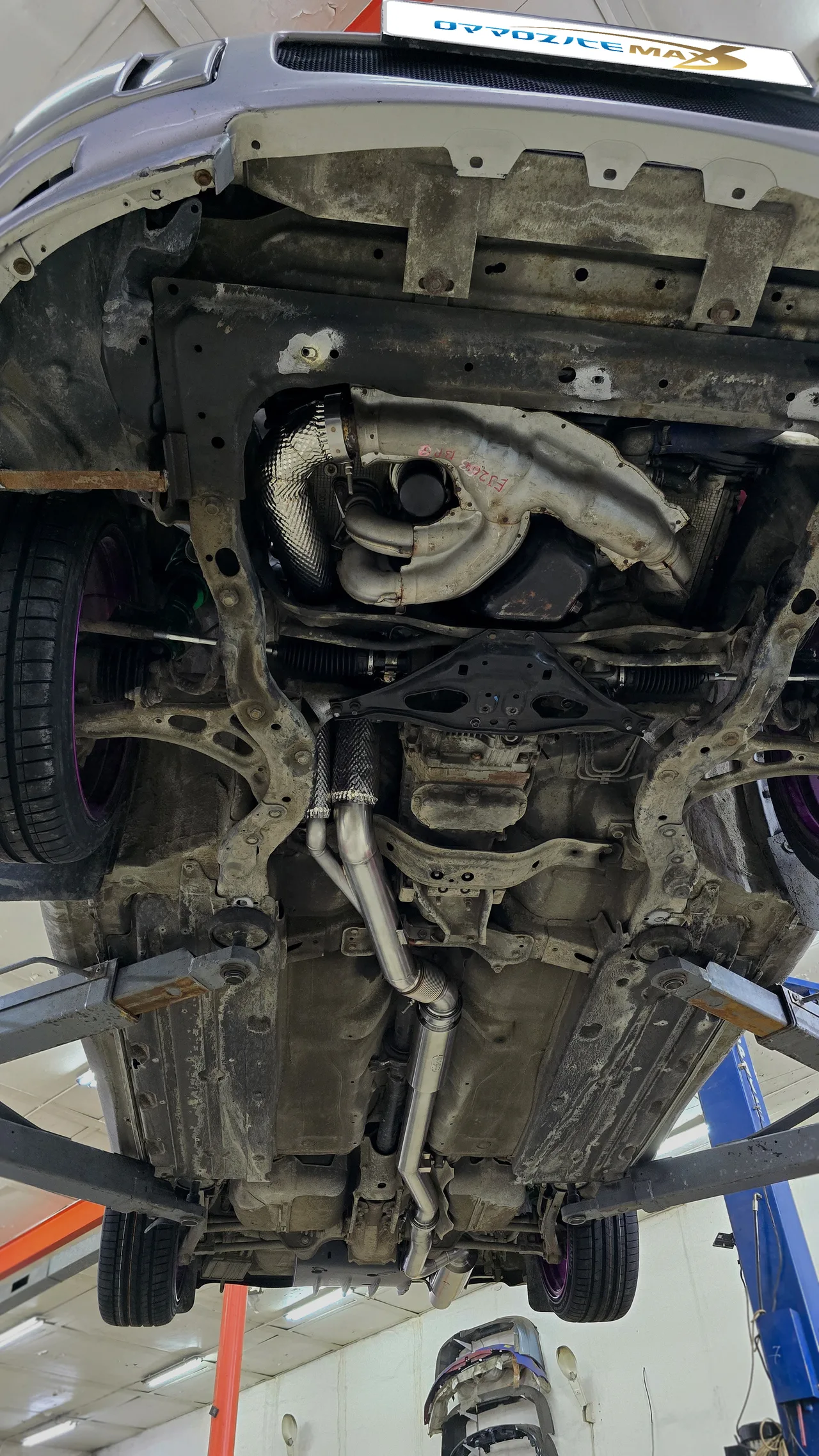 Выхлоп, аппайп и внешний вестгейт — Subaru Impreza WRX STI · 2003–2005 · GD. Фото 10