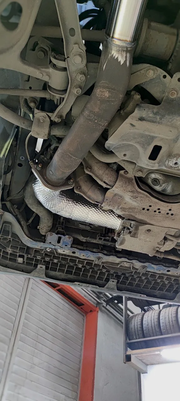 Приёмная труба и термоизоляция Heatshield — Subaru WRX · VA. Фото 2