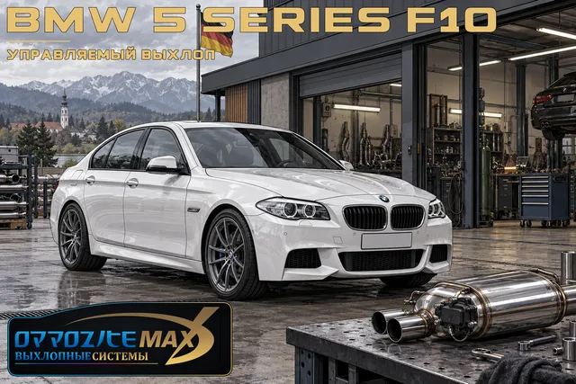 Изготовление управляемого выхлопа — BMW 5 Series · F10 · 530i