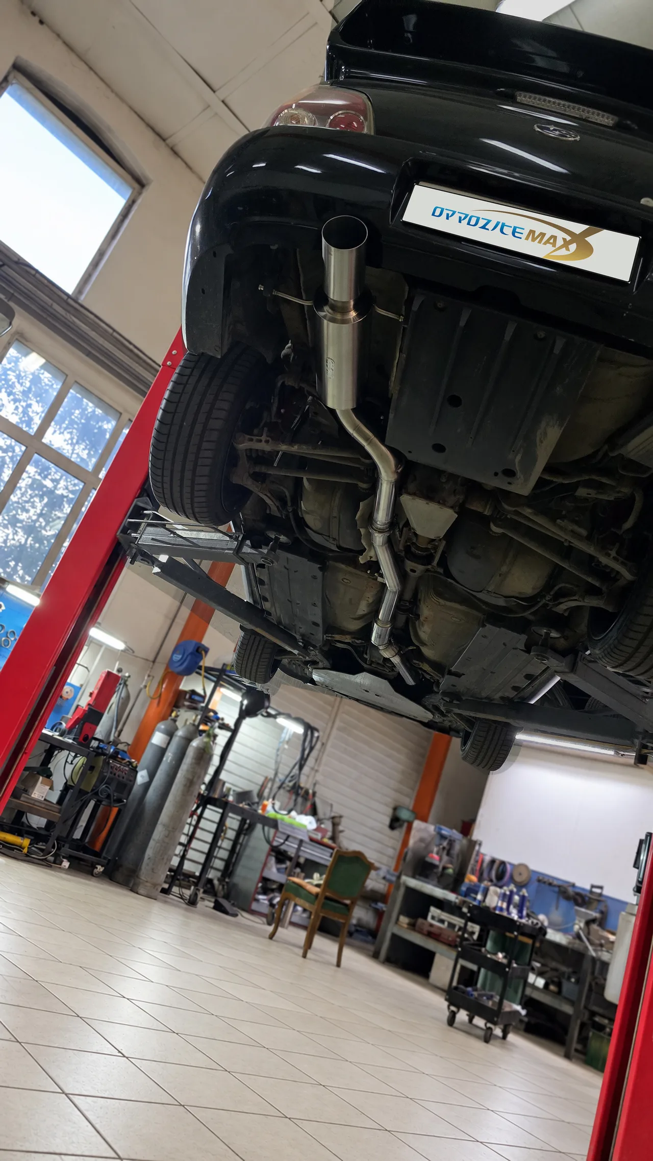 Приёмная труба (даунпайп) и полный выхлоп — Subaru Impreza WRX STI · 2005–2007 · GDB. Фото 18