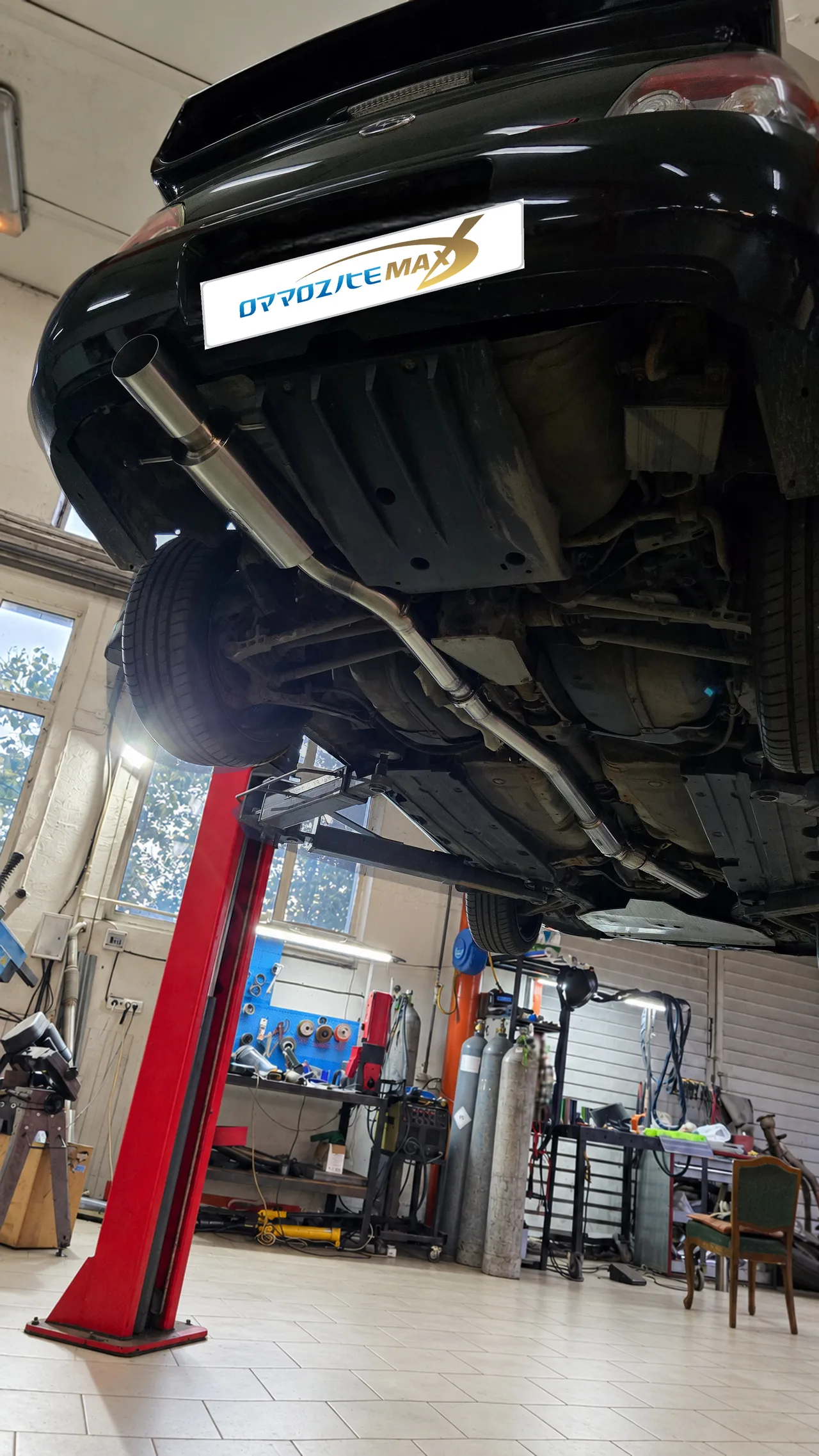 Приёмная труба (даунпайп) и полный выхлоп — Subaru Impreza WRX STI · 2005–2007 · GDB. Фото 19
