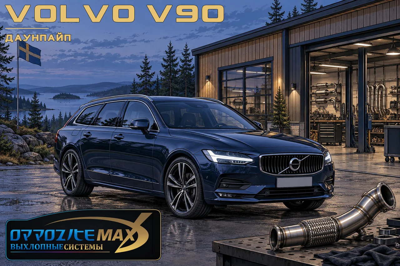 Изготовление приёмной трубы (даунпайпа) — Volvo V90 · II. Фото 1