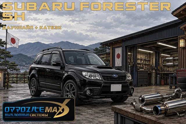 Изготовление приёмной трубы (даунпайпа) и катбэка — Subaru Forester · 2008–2013 · SH