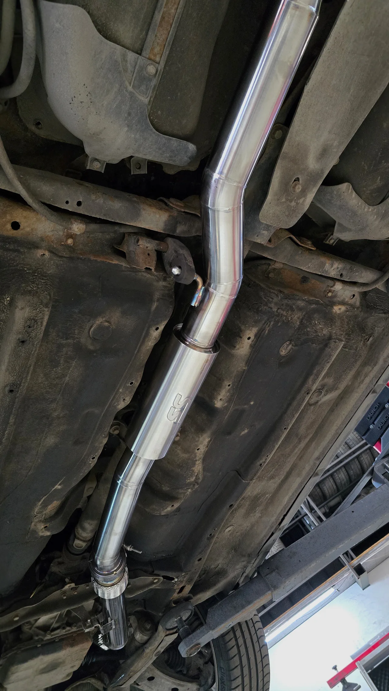 Аппайп, приёмная труба (даунпайп) и катбэк — Subaru Impreza · 2003–2005 · GD · WRX. Фото 3