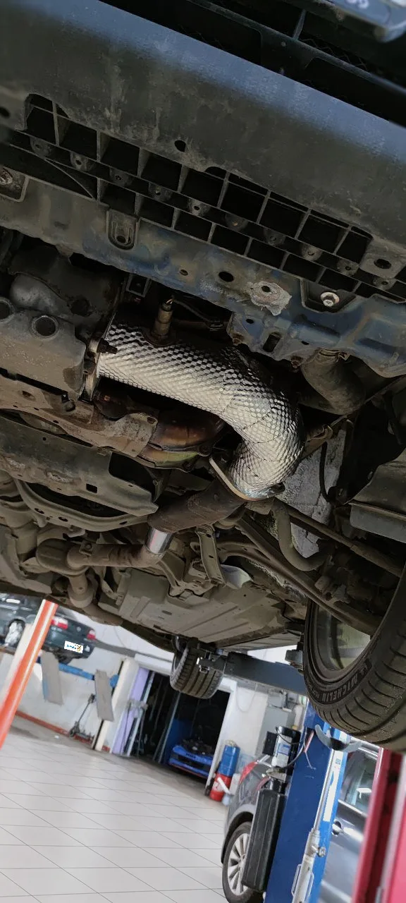 Приёмная труба и термоизоляция Heatshield — Subaru WRX · VA. Фото 3