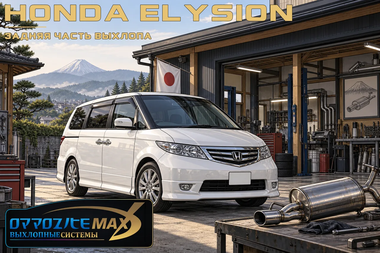 Изготовление задней части выхлопа — Honda Elysion · RR. Фото 1
