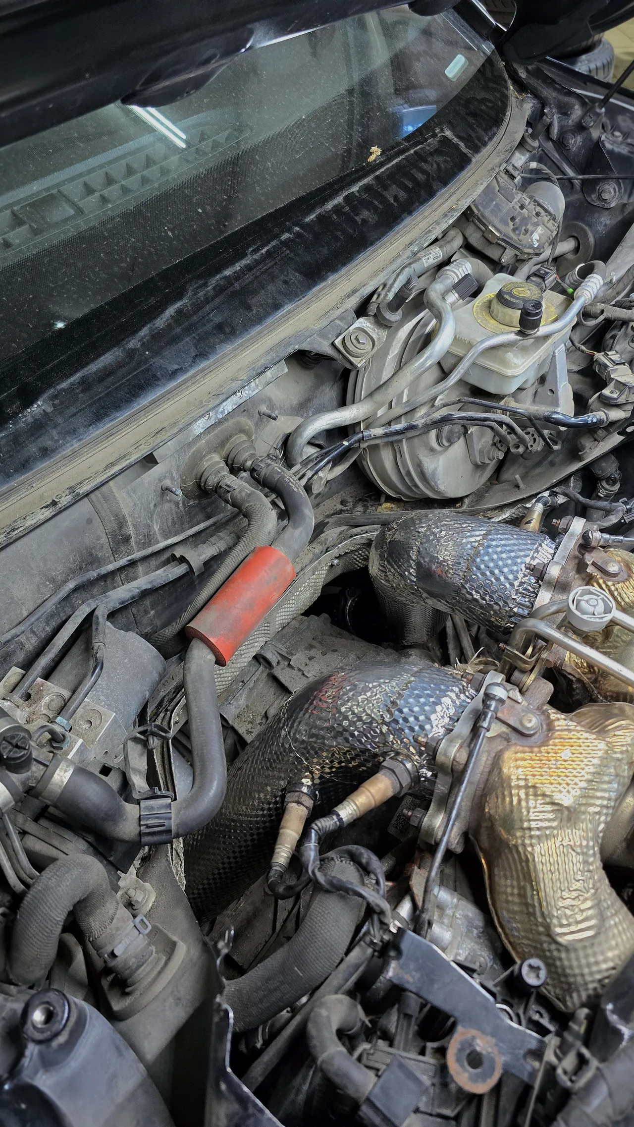 Приёмные трубы и термоизоляция Heatshield, 4 насадки — Audi S8 · 2012–2013 · D4. Фото 10