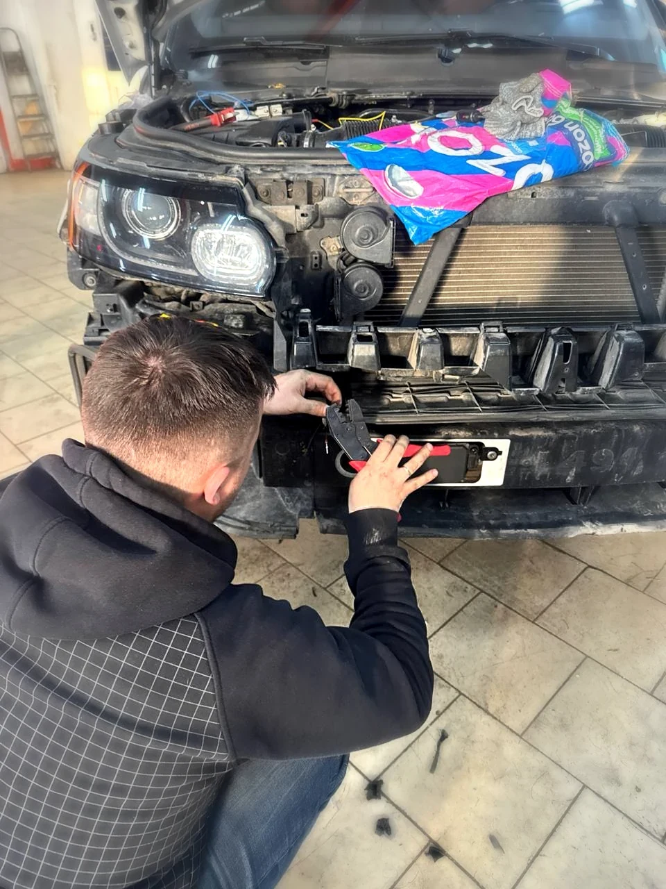 Подключение радара, изготовление части проводки